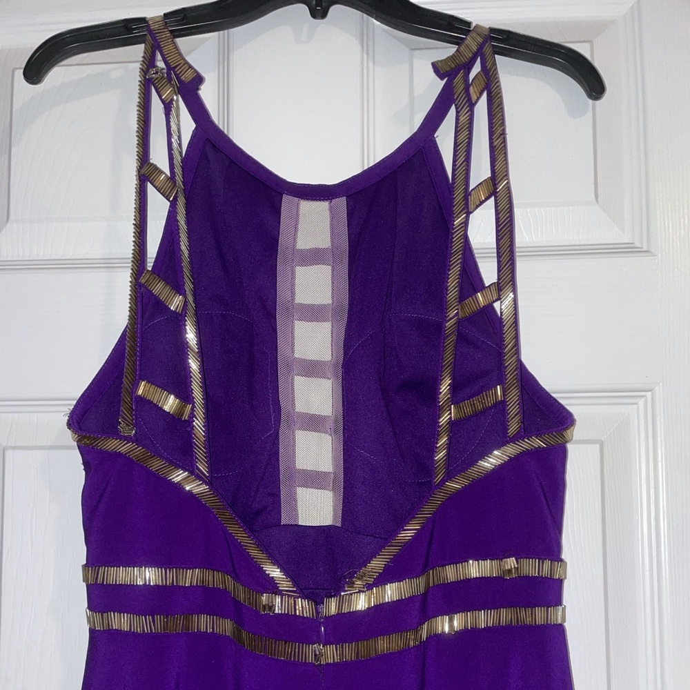 Beautiful purple and gold gown